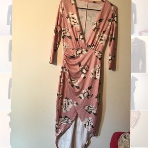 Floral high low dress